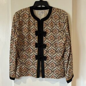 Vintage Adrianna Papell 100% silk coat
